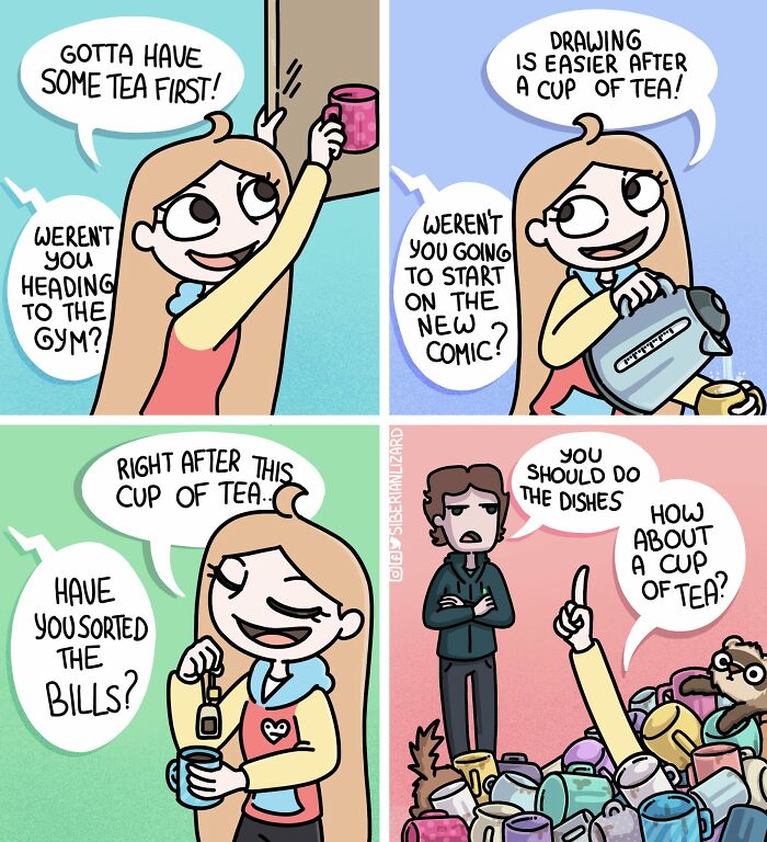 Siberian Girl Illustrates Her Daily Life With Two Ferrets And Other Funny Situations (57 New Pics)