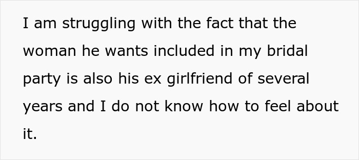Woman Shocked After BF Reveals That His Stepsis Was His Ex And That He Wants Her As Bridesmaid Woman Shocked After BF Reveals That His Stepsis Was His Ex And That He Wants Her As Bridesmaid