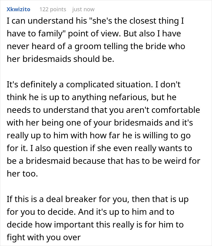 Woman Shocked After BF Reveals That His Stepsis Was His Ex And That He Wants Her As Bridesmaid Woman Shocked After BF Reveals That His Stepsis Was His Ex And That He Wants Her As Bridesmaid