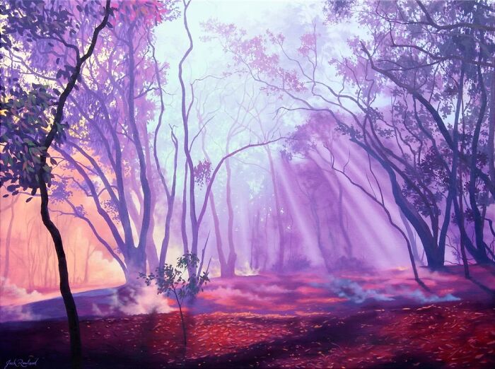 This Artist Paints Desert And Mountain Landscapes In Vivid, Dreamlike Colors (31 Pics)