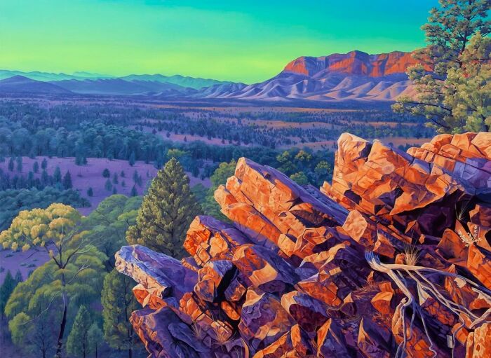 This Artist Paints Desert And Mountain Landscapes In Vivid, Dreamlike Colors (31 Pics)