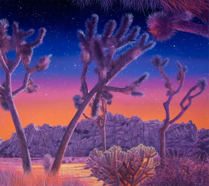 This Artist Paints Desert And Mountain Landscapes In Vivid, Dreamlike Colors (31 Pics)