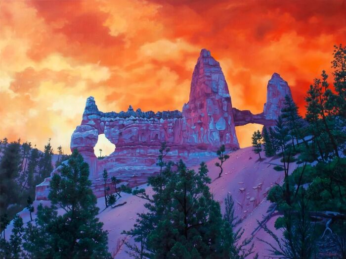 This Artist Paints Desert And Mountain Landscapes In Vivid, Dreamlike Colors (31 Pics)