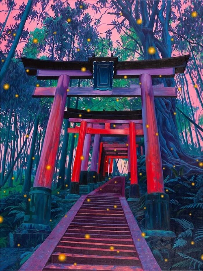 This Artist Paints Desert And Mountain Landscapes In Vivid, Dreamlike Colors (31 Pics)