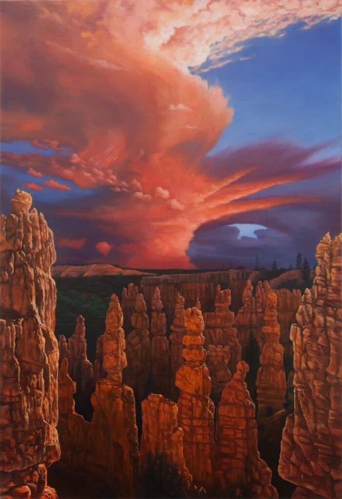 This Artist Paints Desert And Mountain Landscapes In Vivid, Dreamlike Colors (31 Pics)