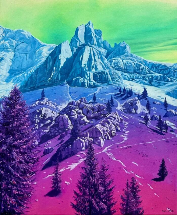 This Artist Paints Desert And Mountain Landscapes In Vivid, Dreamlike Colors (31 Pics)