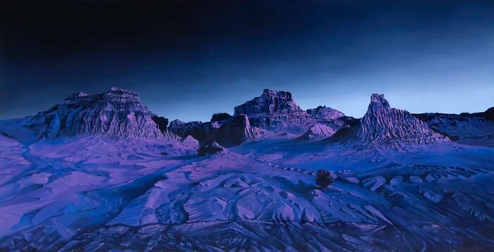 This Artist Paints Desert And Mountain Landscapes In Vivid, Dreamlike Colors (31 Pics)