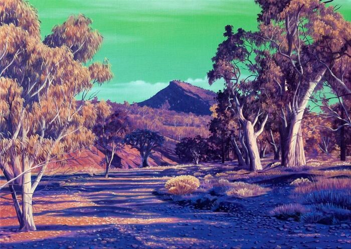 This Artist Paints Desert And Mountain Landscapes In Vivid, Dreamlike Colors (31 Pics)