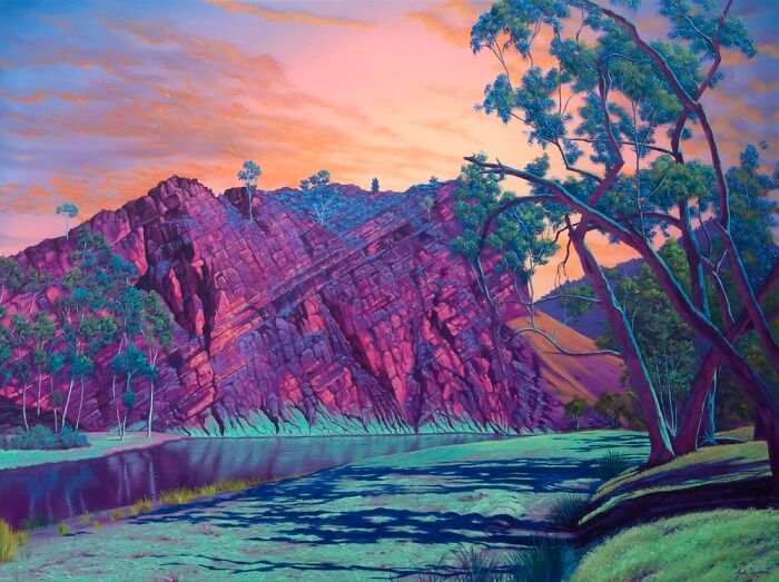 This Artist Paints Desert And Mountain Landscapes In Vivid, Dreamlike Colors (31 Pics)