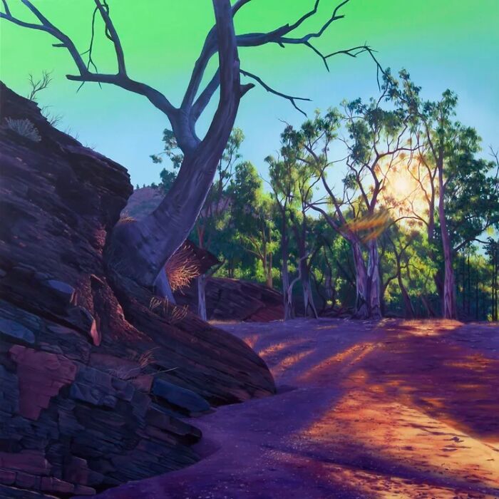 This Artist Paints Desert And Mountain Landscapes In Vivid, Dreamlike Colors (31 Pics)