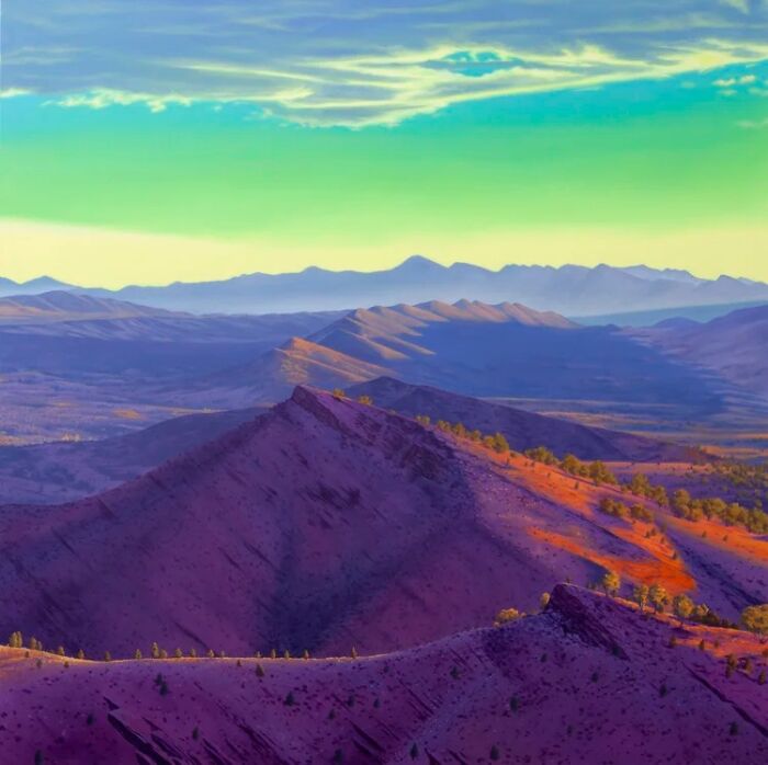 This Artist Paints Desert And Mountain Landscapes In Vivid, Dreamlike Colors (31 Pics)