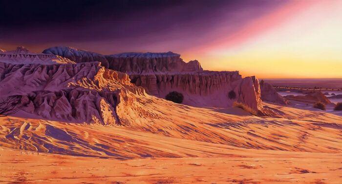 This Artist Paints Desert And Mountain Landscapes In Vivid, Dreamlike Colors (31 Pics)