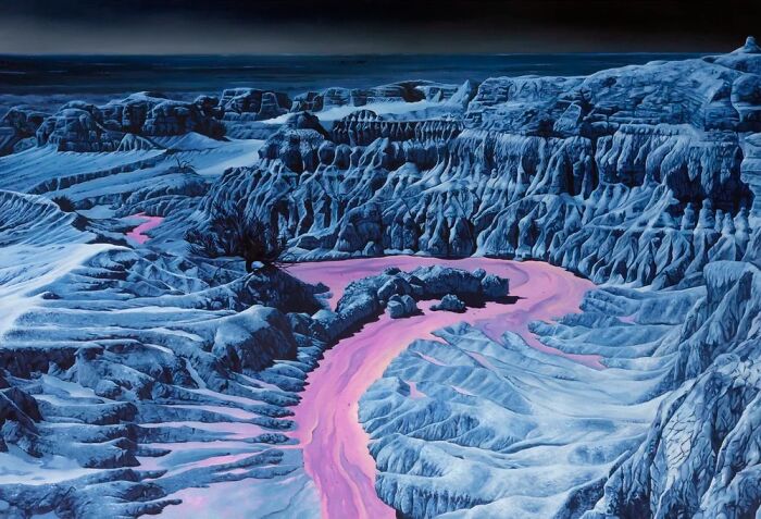 This Artist Paints Desert And Mountain Landscapes In Vivid, Dreamlike Colors (31 Pics)