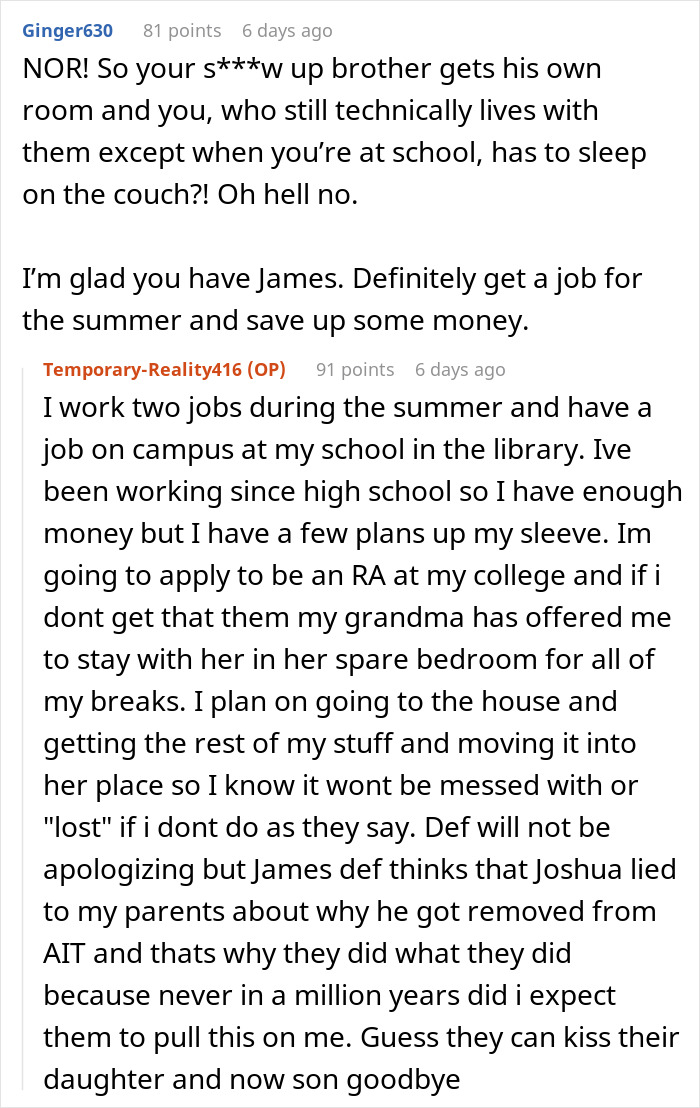 18YO Fumes As Loving Parents Suddenly Turn Hostile And Expect Her To Give Her Room To Jobless Bro