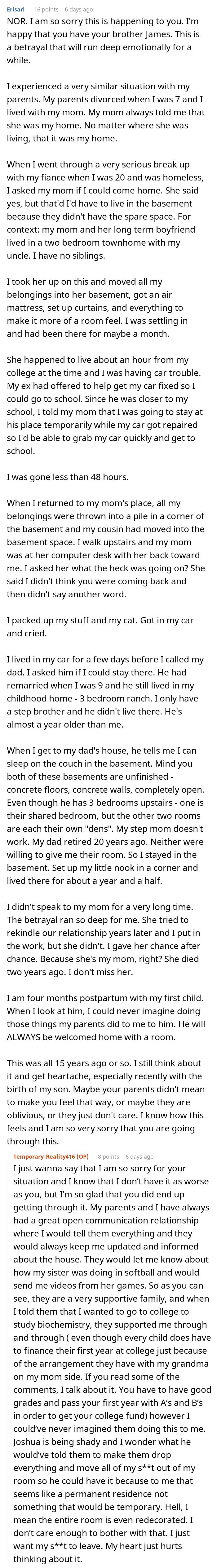 18YO Fumes As Loving Parents Suddenly Turn Hostile And Expect Her To Give Her Room To Jobless Bro