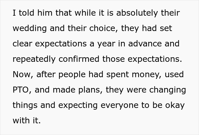 Couple Arranges PTO And Travel For Destination Wedding, Then Groom Says There’s No Room For Wife Couple Arranges PTO And Travel For Destination Wedding, Then Groom Says There’s No Room For Wife