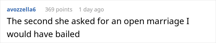 Guy Agrees To Open Marriage To Avoid Divorce, Regrets It As It Starts Eating Him Up Every Day Guy Agrees To Open Marriage To Avoid Divorce, Regrets It As It Starts Eating Him Up Every Day