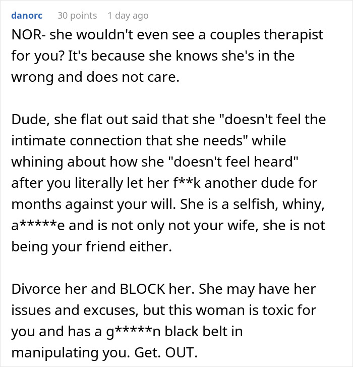 Guy Agrees To Open Marriage To Avoid Divorce, Regrets It As It Starts Eating Him Up Every Day Guy Agrees To Open Marriage To Avoid Divorce, Regrets It As It Starts Eating Him Up Every Day