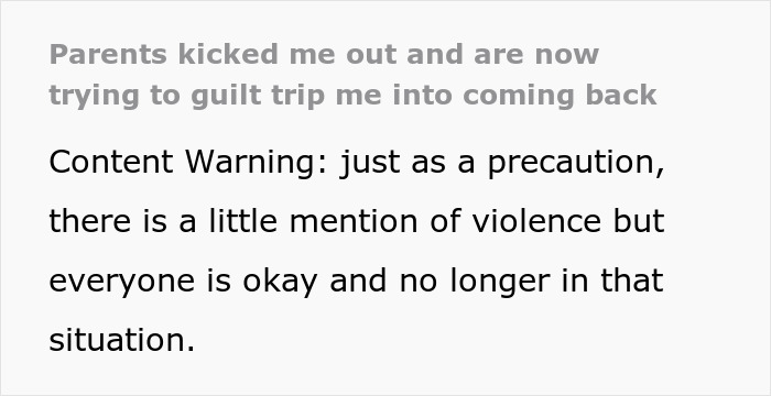 Woman Is Told To Leave Home After Refusing To Follow One Rule Woman Is Told To Leave Home After Refusing To Follow One Rule