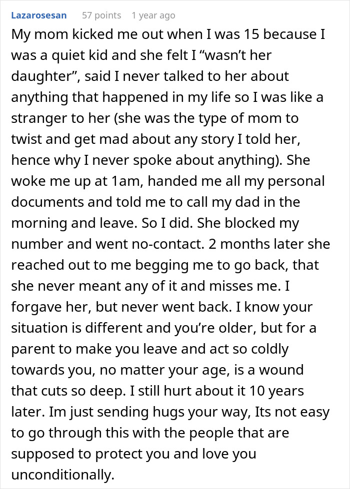 Woman Is Told To Leave Home After Refusing To Follow One Rule Woman Is Told To Leave Home After Refusing To Follow One Rule