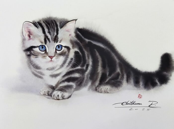 This Artist Creates Stunning Watercolor Paintings Of Cats, And Here Are 45 Of His Best Works This Artist Creates Stunning Watercolor Paintings Of Cats, And Here Are 45 Of His Best Works