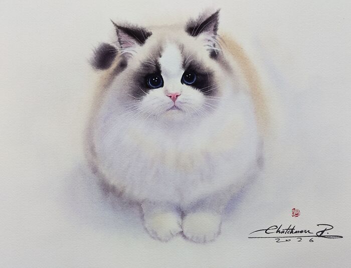 This Artist Creates Stunning Watercolor Paintings Of Cats, And Here Are 45 Of His Best Works This Artist Creates Stunning Watercolor Paintings Of Cats, And Here Are 45 Of His Best Works