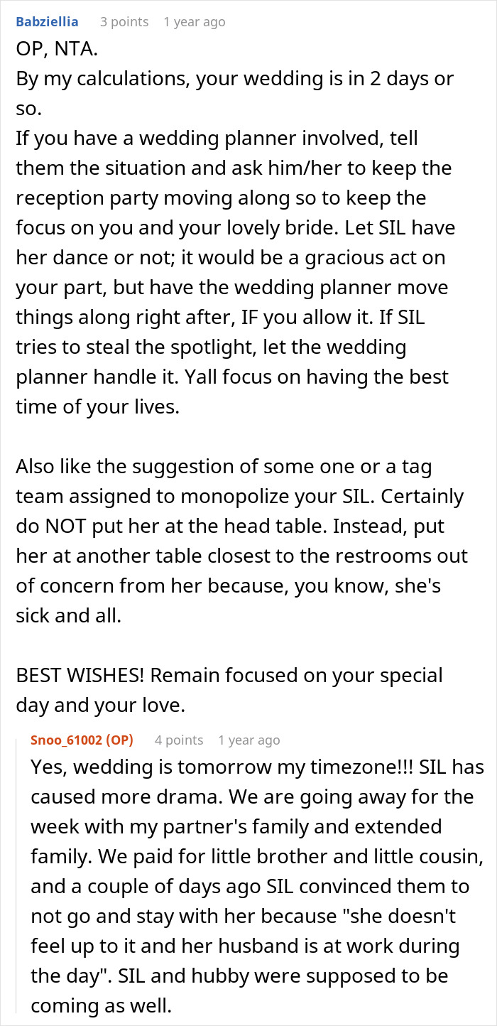 Couple Gets Annoyed That SIL With Cancer Is Taking Away From Their Wedding, It’s Way Worse Than That Couple Gets Annoyed That SIL With Cancer Is Taking Away From Their Wedding, It’s Way Worse Than That