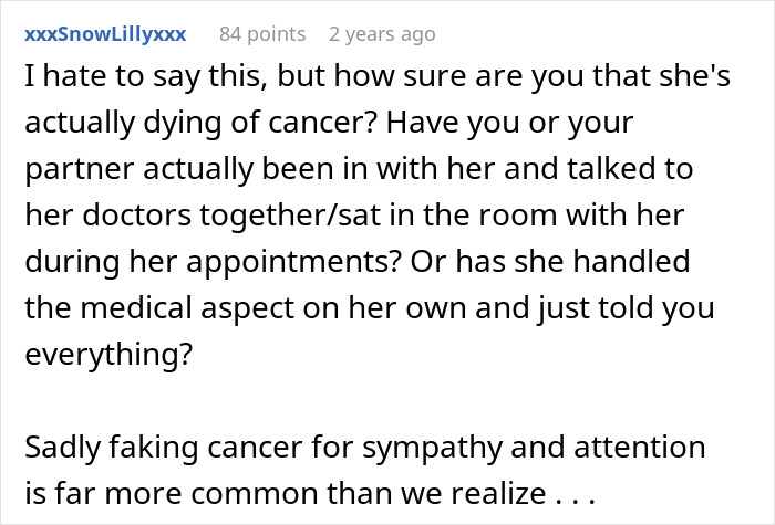 Couple Gets Annoyed That SIL With Cancer Is Taking Away From Their Wedding, It’s Way Worse Than That Couple Gets Annoyed That SIL With Cancer Is Taking Away From Their Wedding, It’s Way Worse Than That