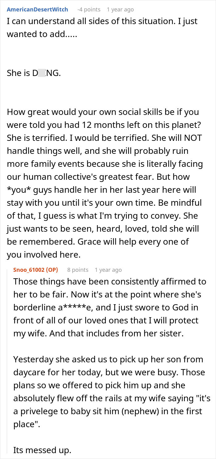 Couple Gets Annoyed That SIL With Cancer Is Taking Away From Their Wedding, It’s Way Worse Than That Couple Gets Annoyed That SIL With Cancer Is Taking Away From Their Wedding, It’s Way Worse Than That