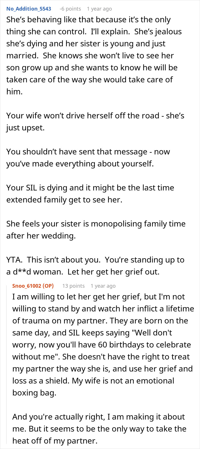 Couple Gets Annoyed That SIL With Cancer Is Taking Away From Their Wedding, It’s Way Worse Than That Couple Gets Annoyed That SIL With Cancer Is Taking Away From Their Wedding, It’s Way Worse Than That