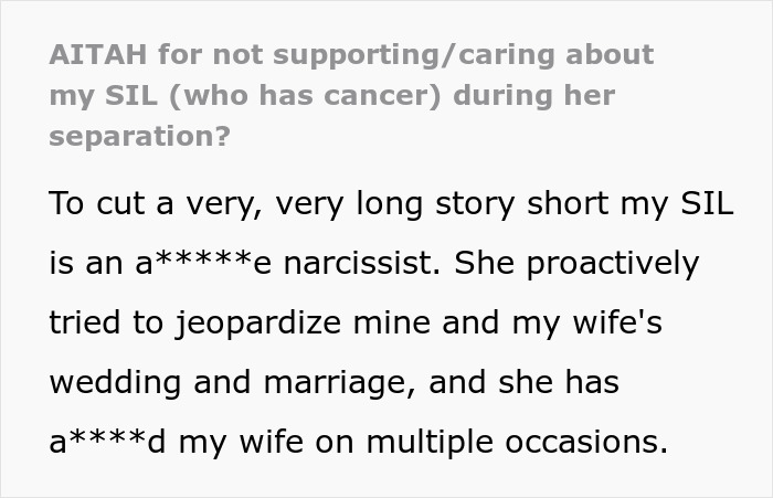 Couple Gets Annoyed That SIL With Cancer Is Taking Away From Their Wedding, It’s Way Worse Than That Couple Gets Annoyed That SIL With Cancer Is Taking Away From Their Wedding, It’s Way Worse Than That