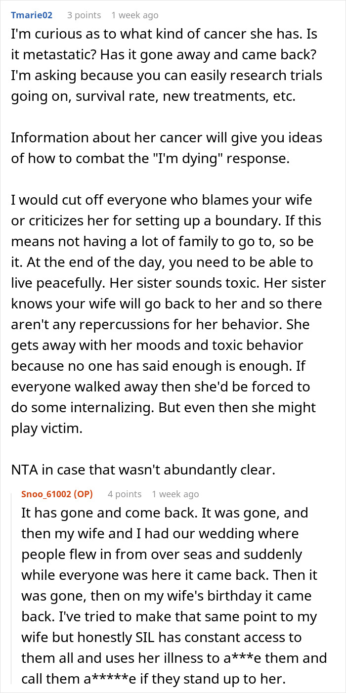 Couple Gets Annoyed That SIL With Cancer Is Taking Away From Their Wedding, It’s Way Worse Than That Couple Gets Annoyed That SIL With Cancer Is Taking Away From Their Wedding, It’s Way Worse Than That