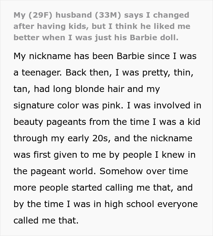 Husband Can’t Believe Wife Isn’t The Same “Barbie” He Married, Throws A Tantrum