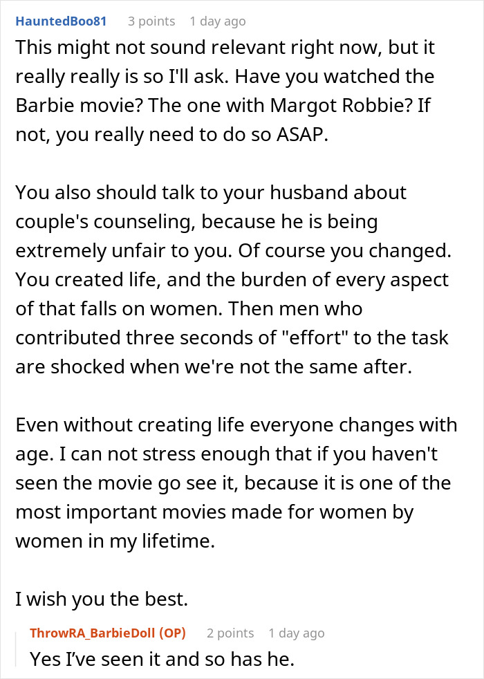 Husband Can’t Believe Wife Isn’t The Same “Barbie” He Married, Throws A Tantrum