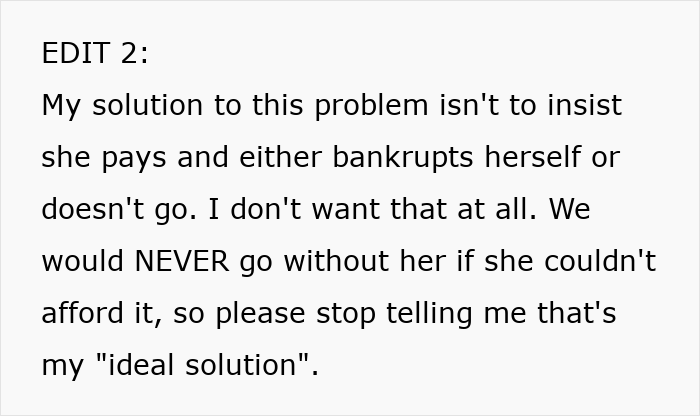 28YO Fumes As Parents Sponsor Sister’s Trip But Not Hers, Feels Her Frugal Life Is Disrespected