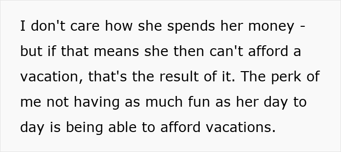 28YO Fumes As Parents Sponsor Sister’s Trip But Not Hers, Feels Her Frugal Life Is Disrespected