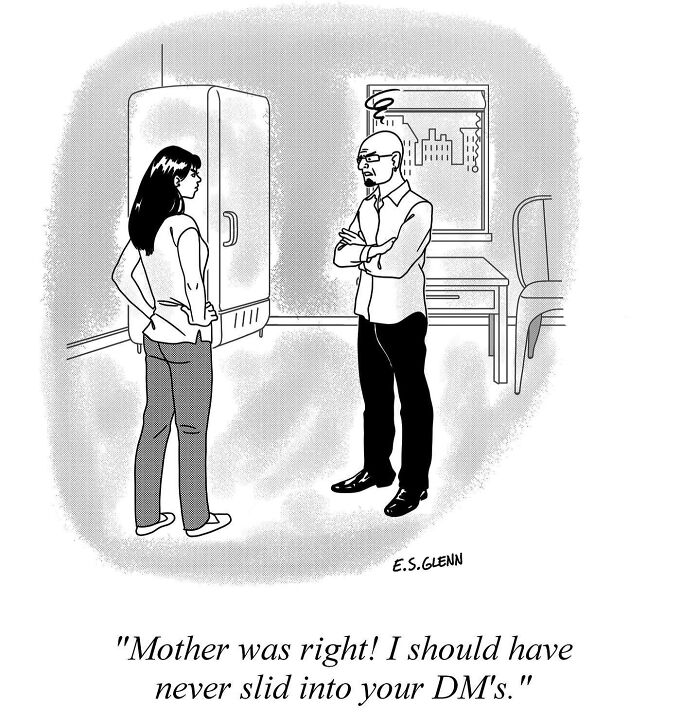 Funny Single-Panel Comics By E.S. Glenn That Poke Fun At Modern Life (38 Comics) Funny Single-Panel Comics By E.S. Glenn That Poke Fun At Modern Life (38 Comics)