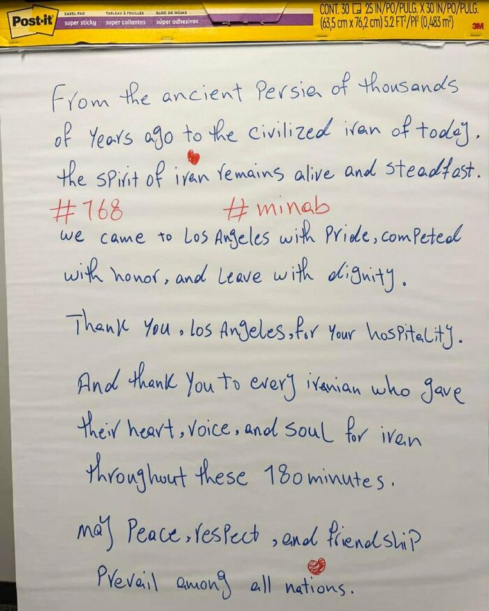 “Wouldn’t Trust A Word”: Iran Leaves 74-Word Note In Los Angeles World Cup Locker Room, Sparks Viral Frenzy “Wouldn’t Trust A Word”: Iran Leaves 74-Word Note In Los Angeles World Cup Locker Room, Sparks Viral Frenzy