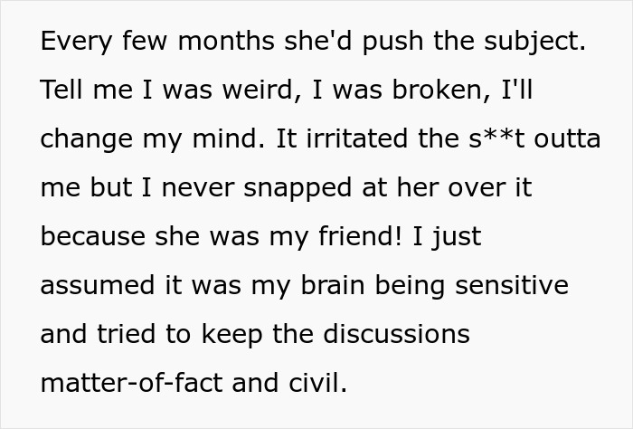 Woman Can’t Stand Child-Obsessed Friends Comments Anymore: “What The Hell Is Wrong With You?!” Woman Can’t Stand Child-Obsessed Friends Comments Anymore: “What The Hell Is Wrong With You?!”