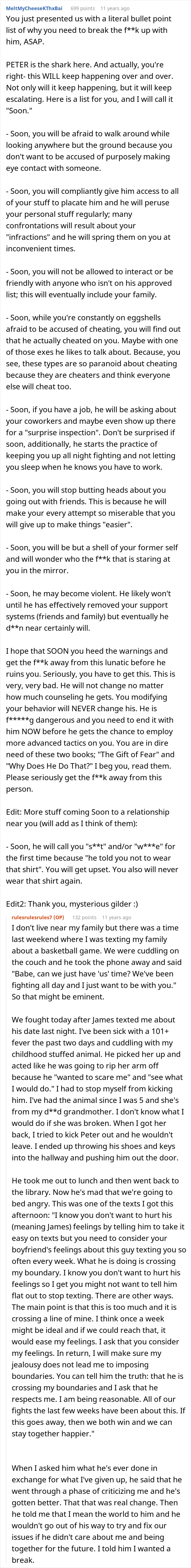 Toxic Guy Ends Up Single After Destroying GF’s Life With His Jealousy And Ridiculous “Rules” Toxic Guy Ends Up Single After Destroying GF’s Life With His Jealousy And Ridiculous “Rules”