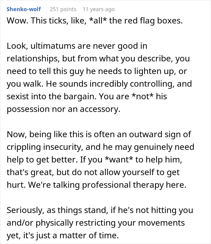 Toxic Guy Ends Up Single After Destroying GF’s Life With His Jealousy And Ridiculous “Rules” Toxic Guy Ends Up Single After Destroying GF’s Life With His Jealousy And Ridiculous “Rules”