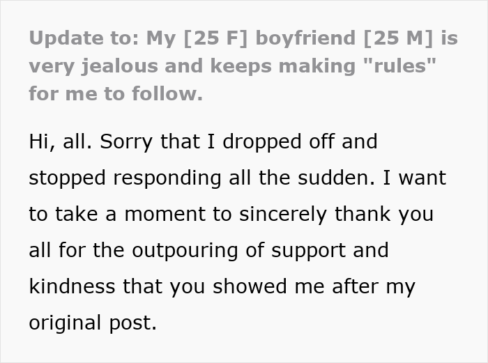 Toxic Guy Ends Up Single After Destroying GF’s Life With His Jealousy And Ridiculous “Rules” Toxic Guy Ends Up Single After Destroying GF’s Life With His Jealousy And Ridiculous “Rules”