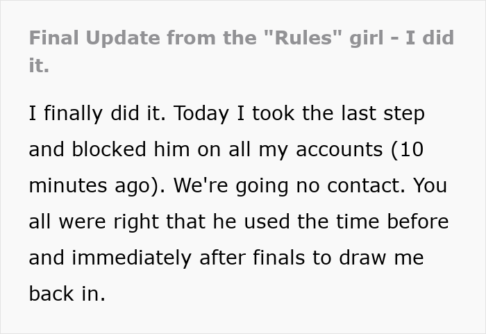 Toxic Guy Ends Up Single After Destroying GF’s Life With His Jealousy And Ridiculous “Rules” Toxic Guy Ends Up Single After Destroying GF’s Life With His Jealousy And Ridiculous “Rules”