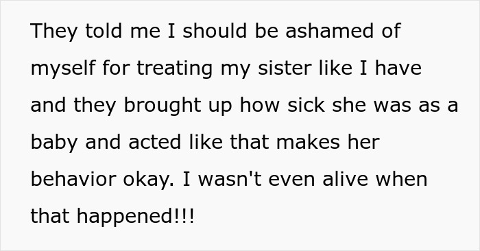 20YO Receives Special Treatment From Parents For Being Preemie, Bullies 18YO Causing Her To Leave 20YO Receives Special Treatment From Parents For Being Preemie, Bullies 18YO Causing Her To Leave