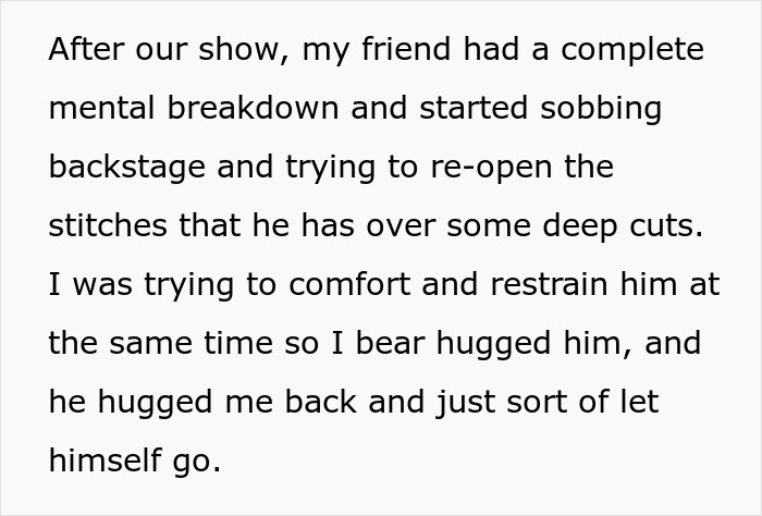 Straight Guy Bearhugs Male Friend Having Mental Breakdown, GF Accuses Him Of Cheating, He’s Shocked Straight Guy Bearhugs Male Friend Having Mental Breakdown, GF Accuses Him Of Cheating, He’s Shocked