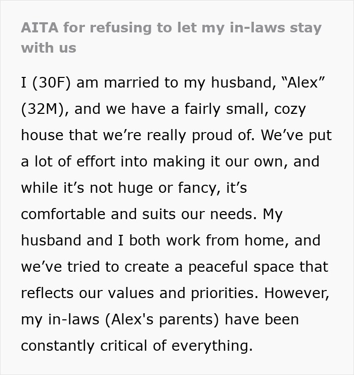 Sneaky In-Laws Try To Stay At Couple’s Home When They’re Not There In Order To Change It Completely Sneaky In-Laws Try To Stay At Couple’s Home When They’re Not There In Order To Change It Completely