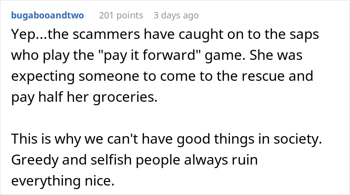 Customer Tries To Guilt Walmart Shoppers Into Helping Her Pay, Then Suddenly Finds Money To Cover It Customer Tries To Guilt Walmart Shoppers Into Helping Her Pay, Then Suddenly Finds Money To Cover It