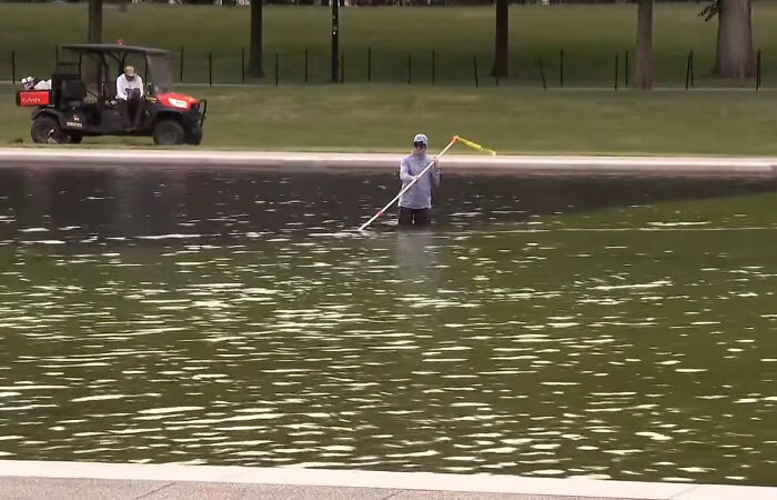 People Found A Photo Of The Guy Trump Hired To Renovate The Reflecting Pool, And They’re Losing It