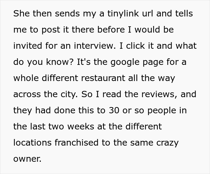 Restaurant Uses Potential Employees For A Scam, Regrets It Dearly