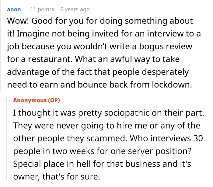 Restaurant Uses Potential Employees For A Scam, Regrets It Dearly